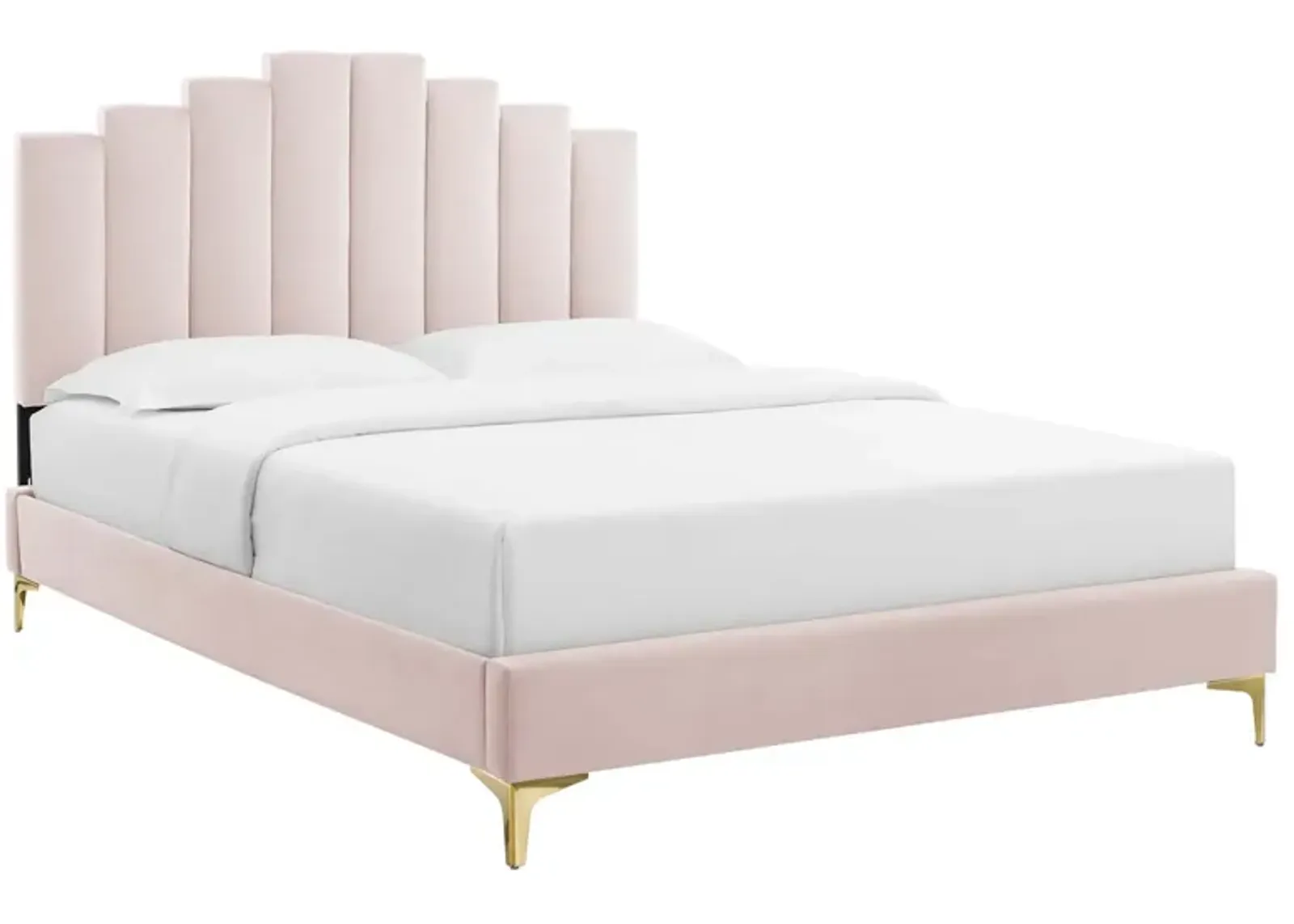 Modway - Elise King Performance Velvet Platform Bed