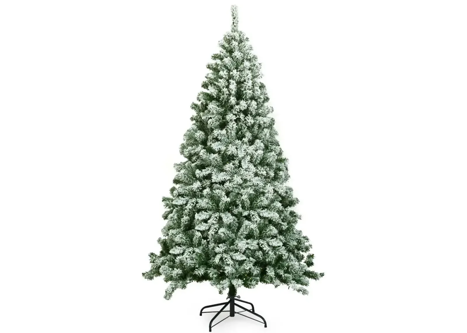 Snow Flocked Artificial Christmas Tree Hinged with 928 Tips