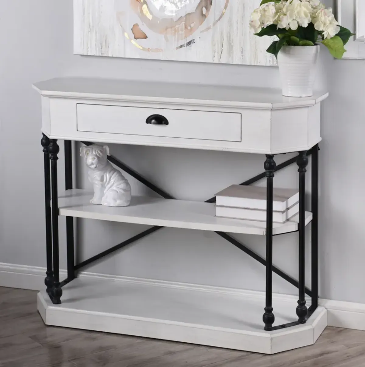 Clipped Corner Console Table