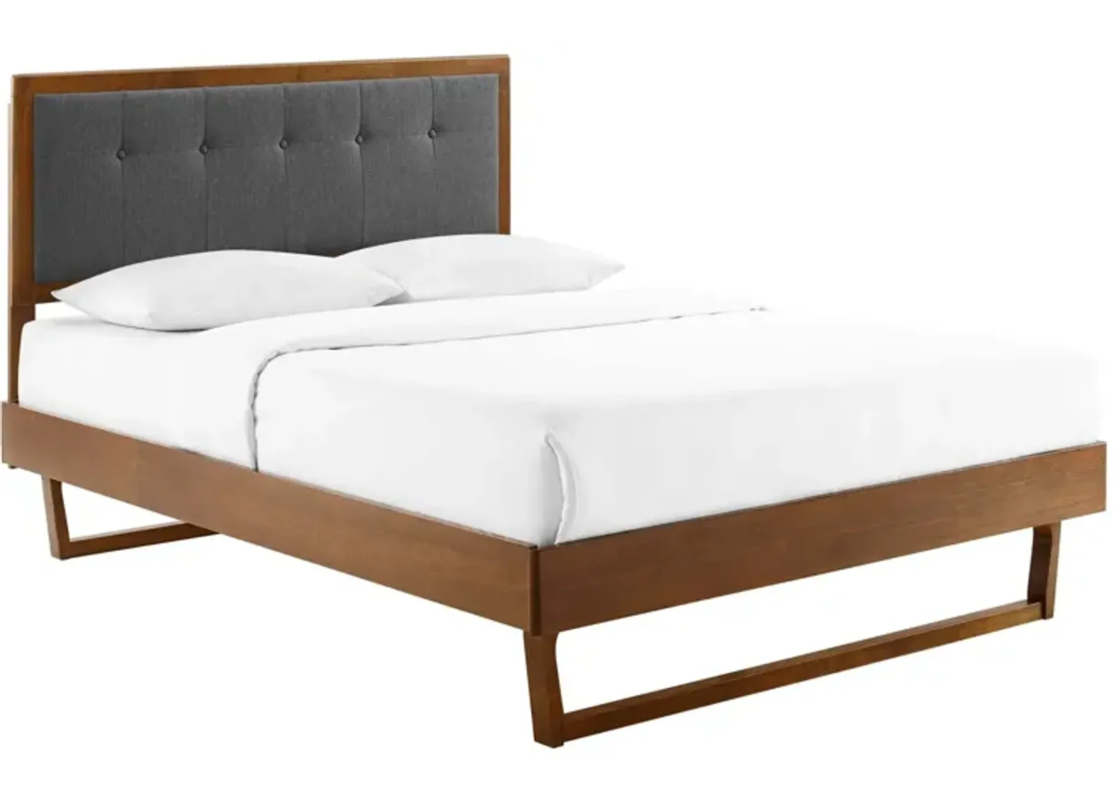 Modway - Willow King Wood Platform Bed with Angular Frame