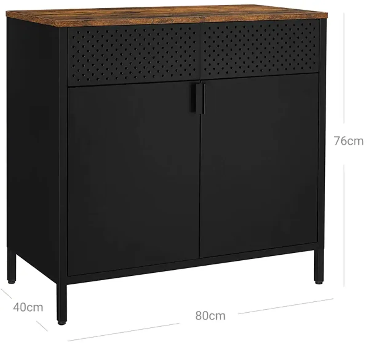 Storage Sideboard - Buffet Table with Adjustable Shelves for Versatile Organization and Stylish Dining