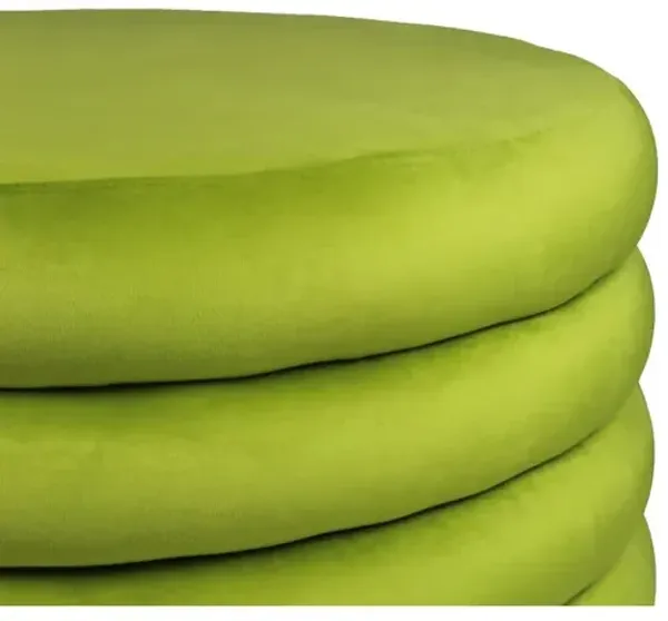 Alex Hamilton Thor Round Ottoman in Fern