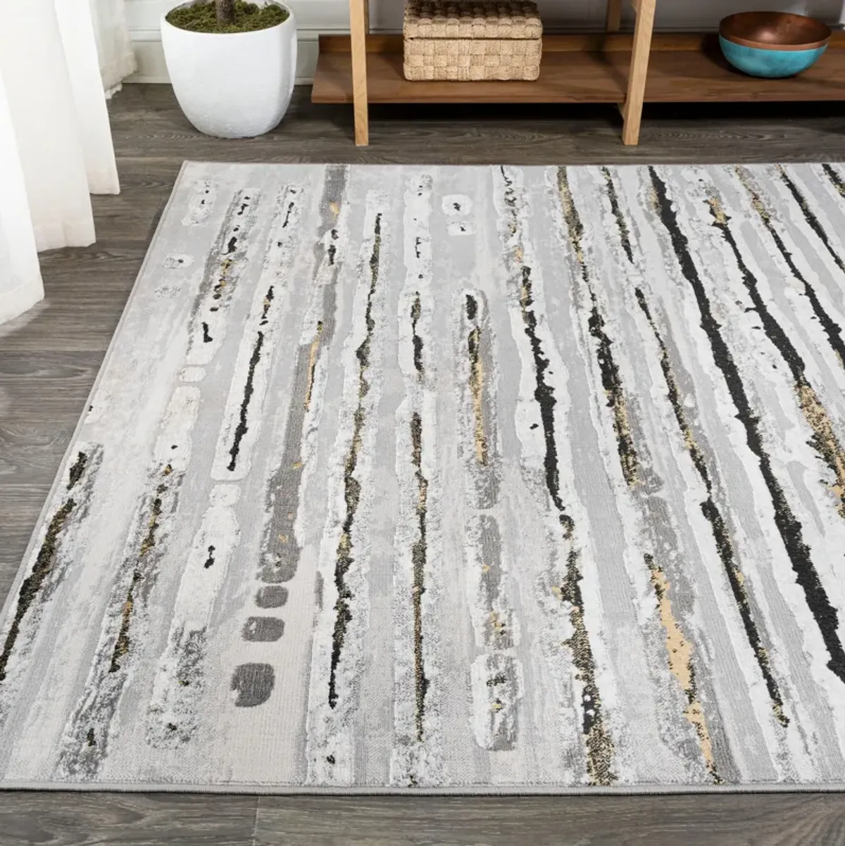 Batten Modern Stripe Area Rug