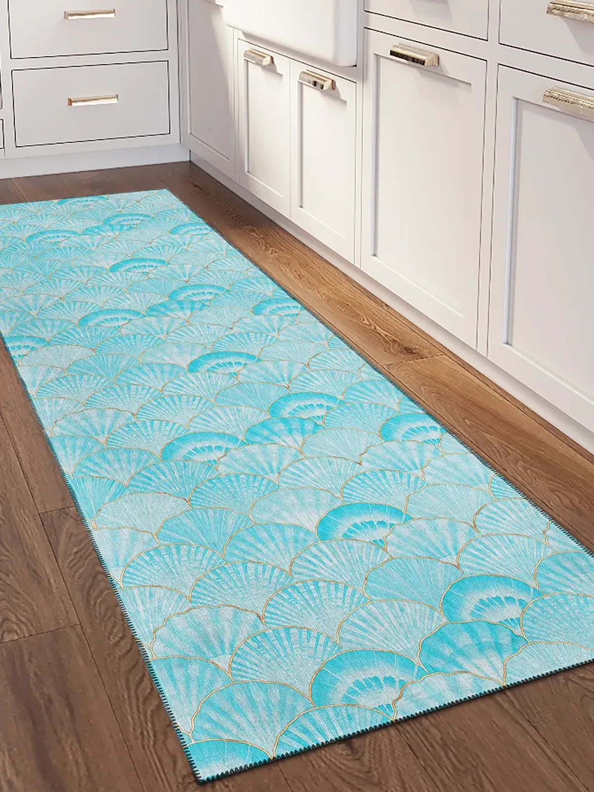 Seabreeze SZ2 Teal 2'3" x 7'6" Rug