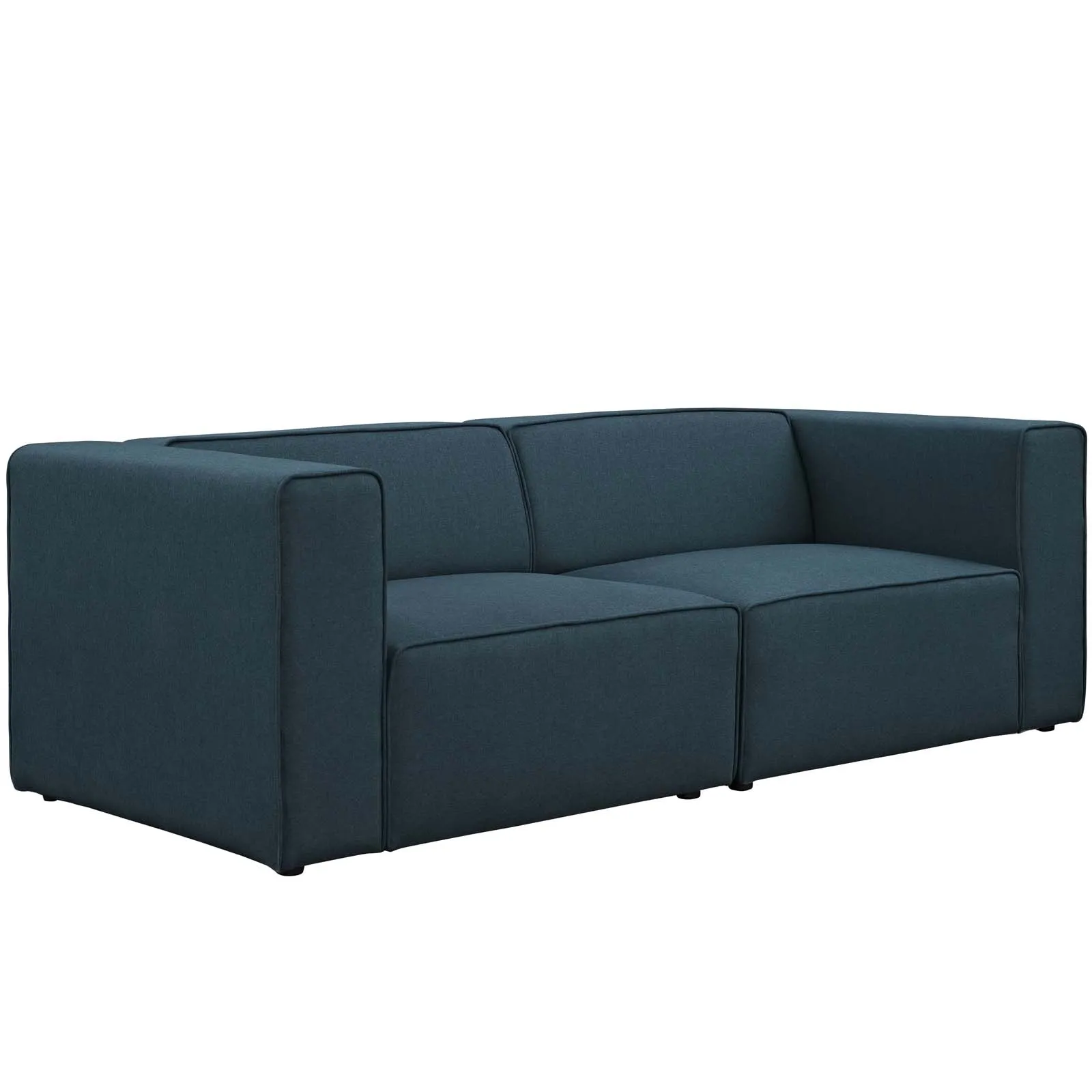 Commix Down Filled Overstuffed Performance Velvet 4-Piece Sectional Sofa