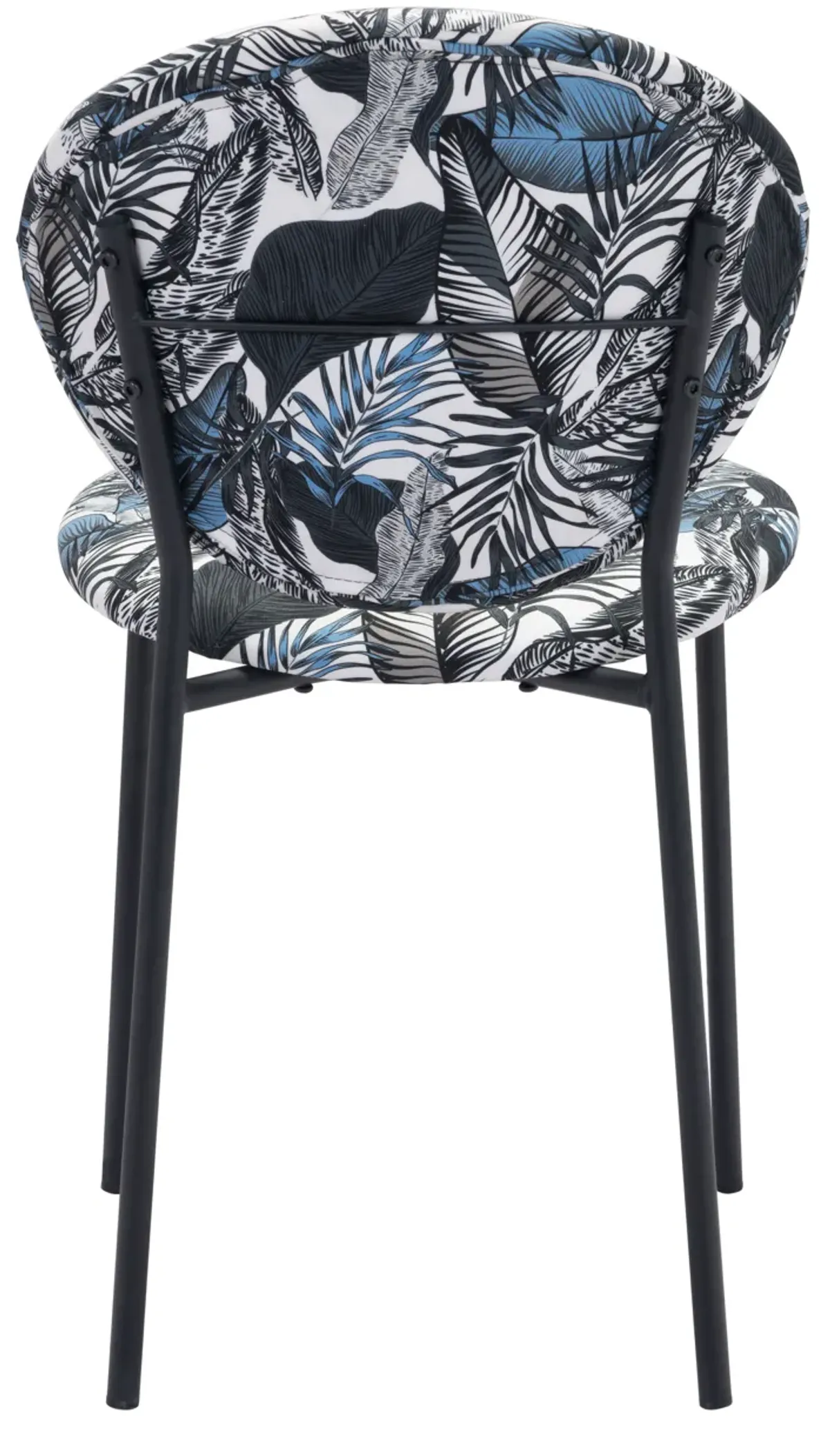 Clyde Dining Chair (Set of 2) Leaf Print & Black