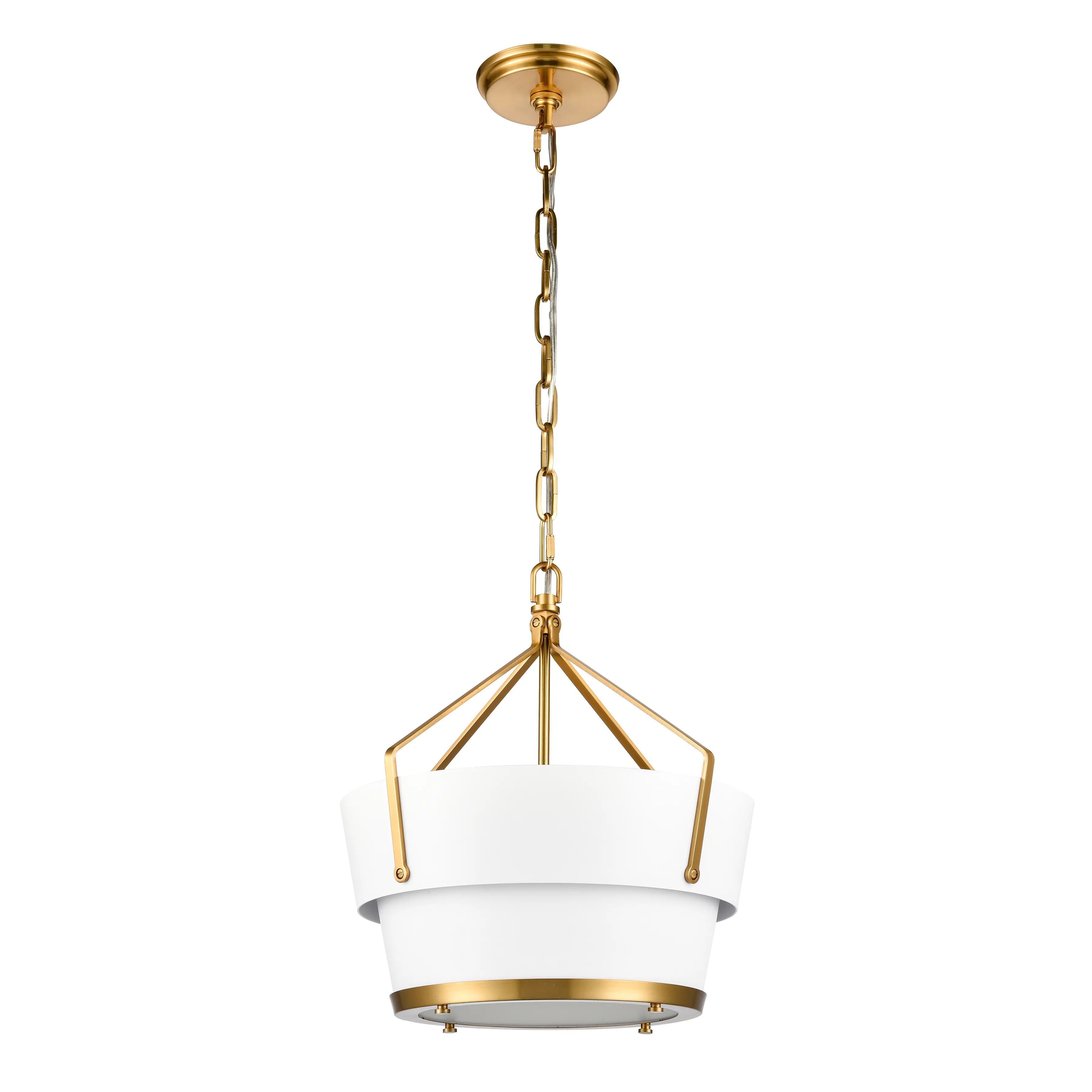 Marin 14'' White Wide 1-Light Pendant