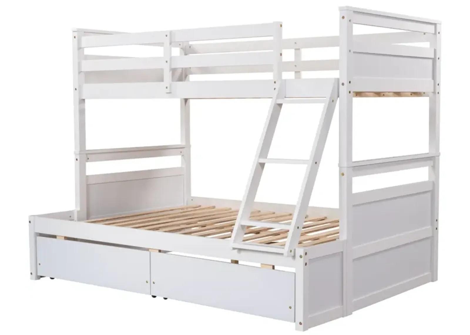 Twin Over Full Bunk Bed With Storage