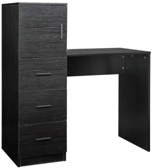Home Office Computer Desk, H-Type Design with Drawers, USB & Power Sockets