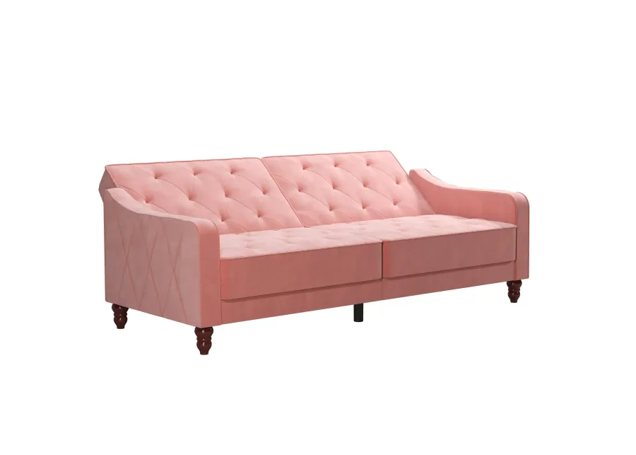 Vintage Tufted Split Back Futon