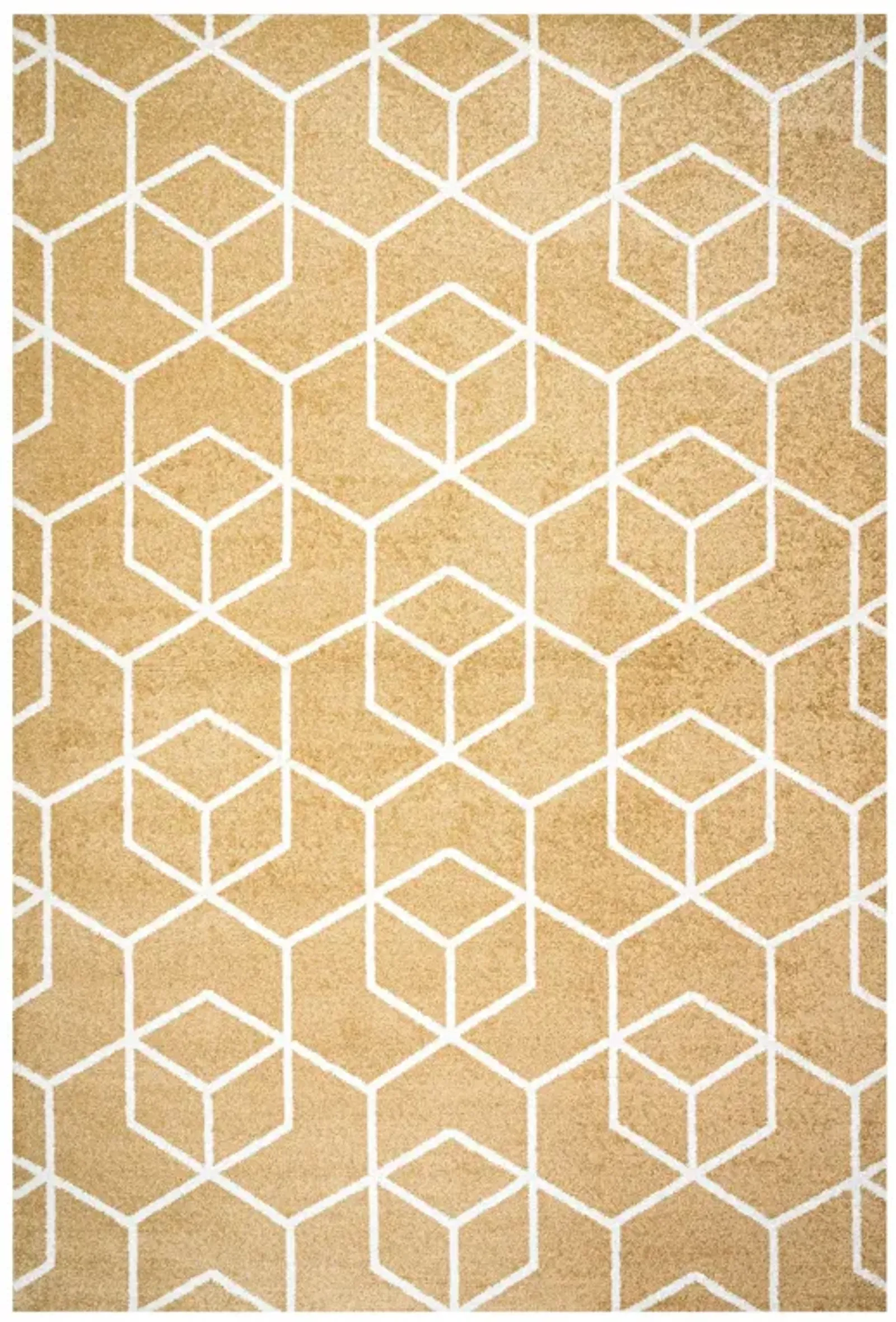 Tumbling Blocks Modern Geometric Area Rug