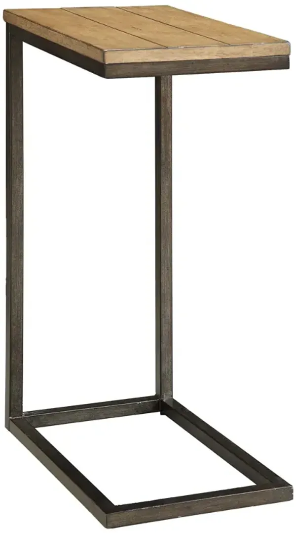 Rustic Solid Wood Rectangular Side Table, Functional Table for Sofa or Bedside