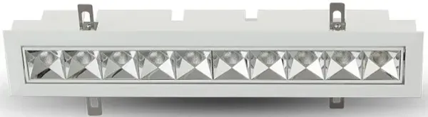 VONN Lighting 10 Lights LED Adjustable Recessed Downlight, Stock Item Beam Angle 34, White