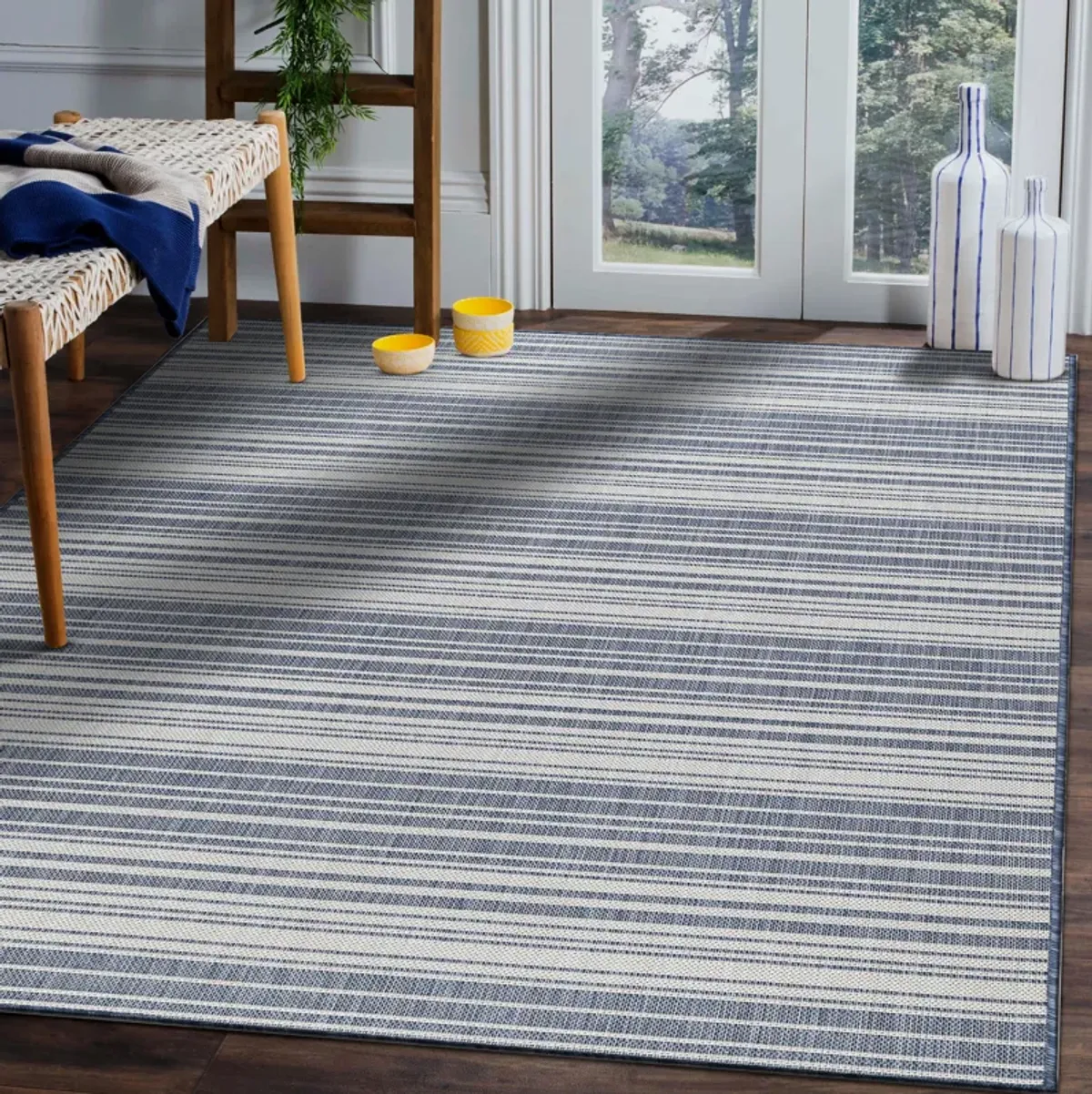 Waikiki Stripe Indoor/Outdoor Area Rug