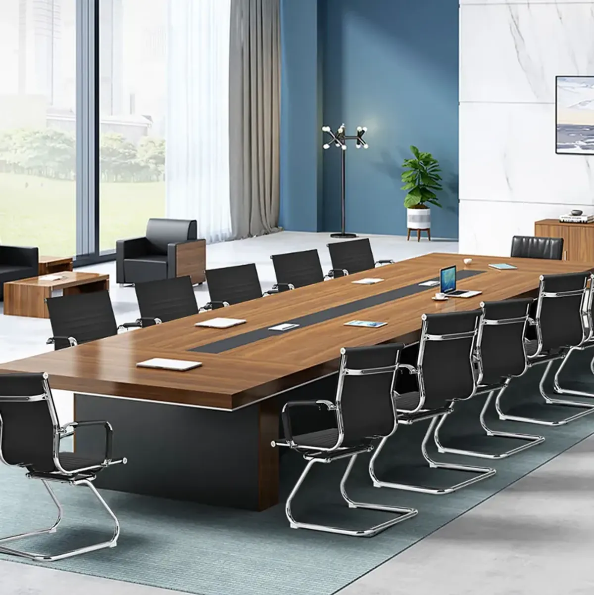 Costway Set of 4 Office Chairs Waiting Room Chairs for Reception Conference Area