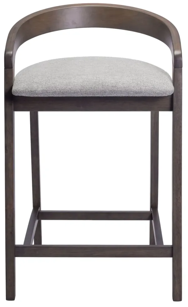 Troy Counter Stool (Set of 2) Dove Gray & Espresso