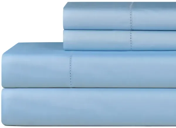 Pointehaven 610 Thread Count 100% Long Staple Cotton Hem Stitch 4 pc Sheet Set