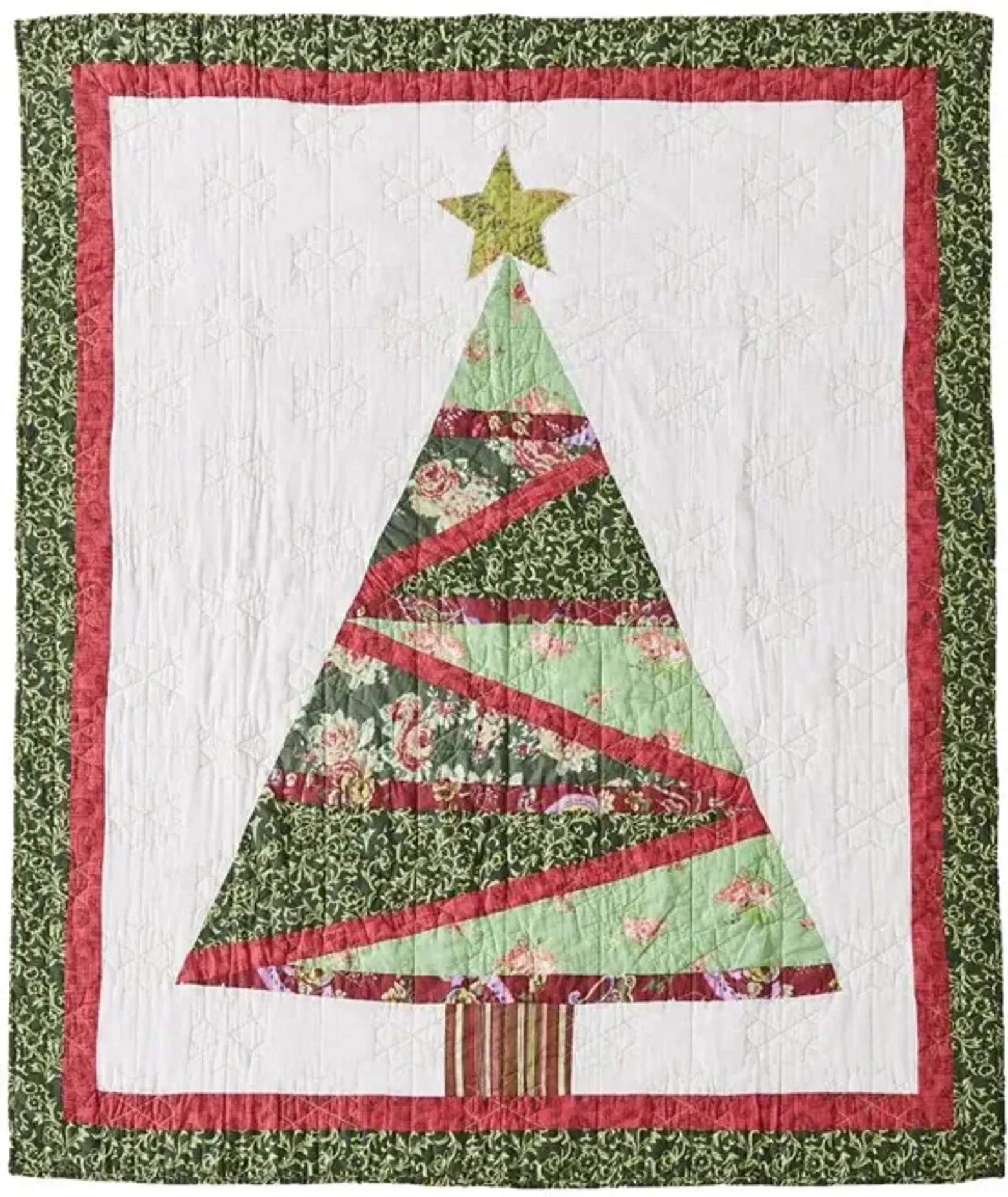 Greenland Home Fashion Christmas Tree Ultra Soft High-Quality Throw Blanket Standard Red