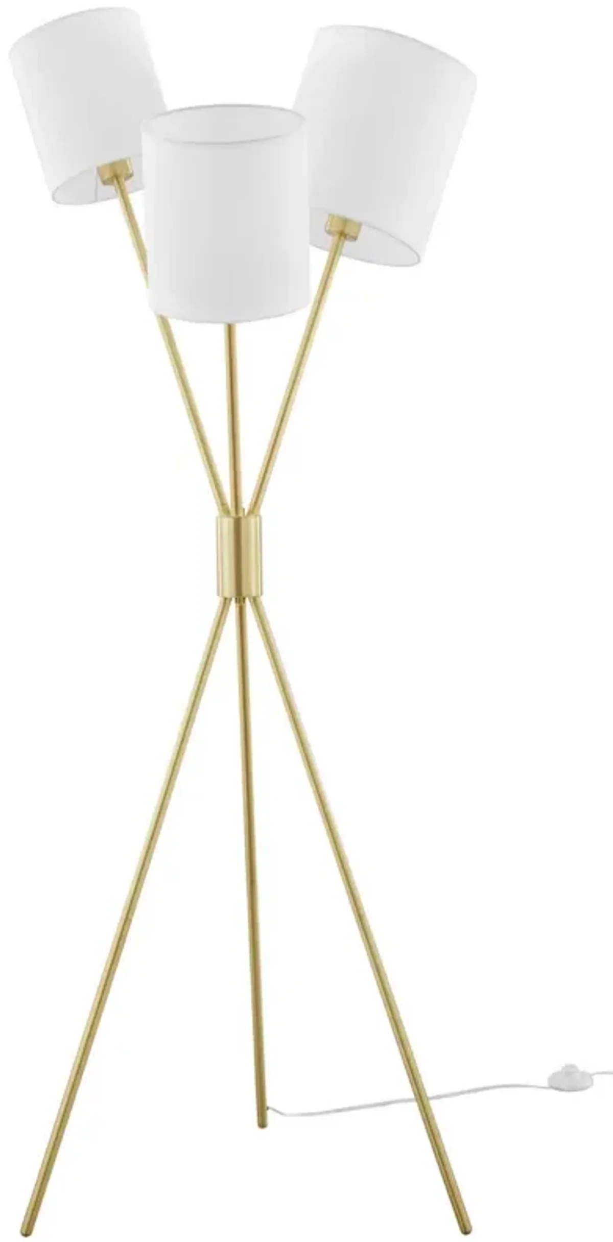 Alexa 3-Light Floor Lamp-Benzara