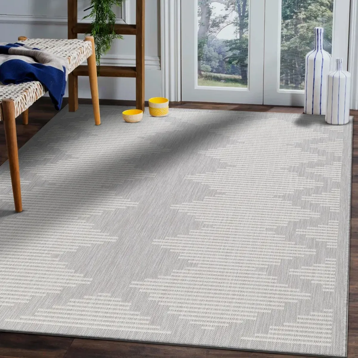 Waikiki Stripes Indoor/Outdoor Area Rug