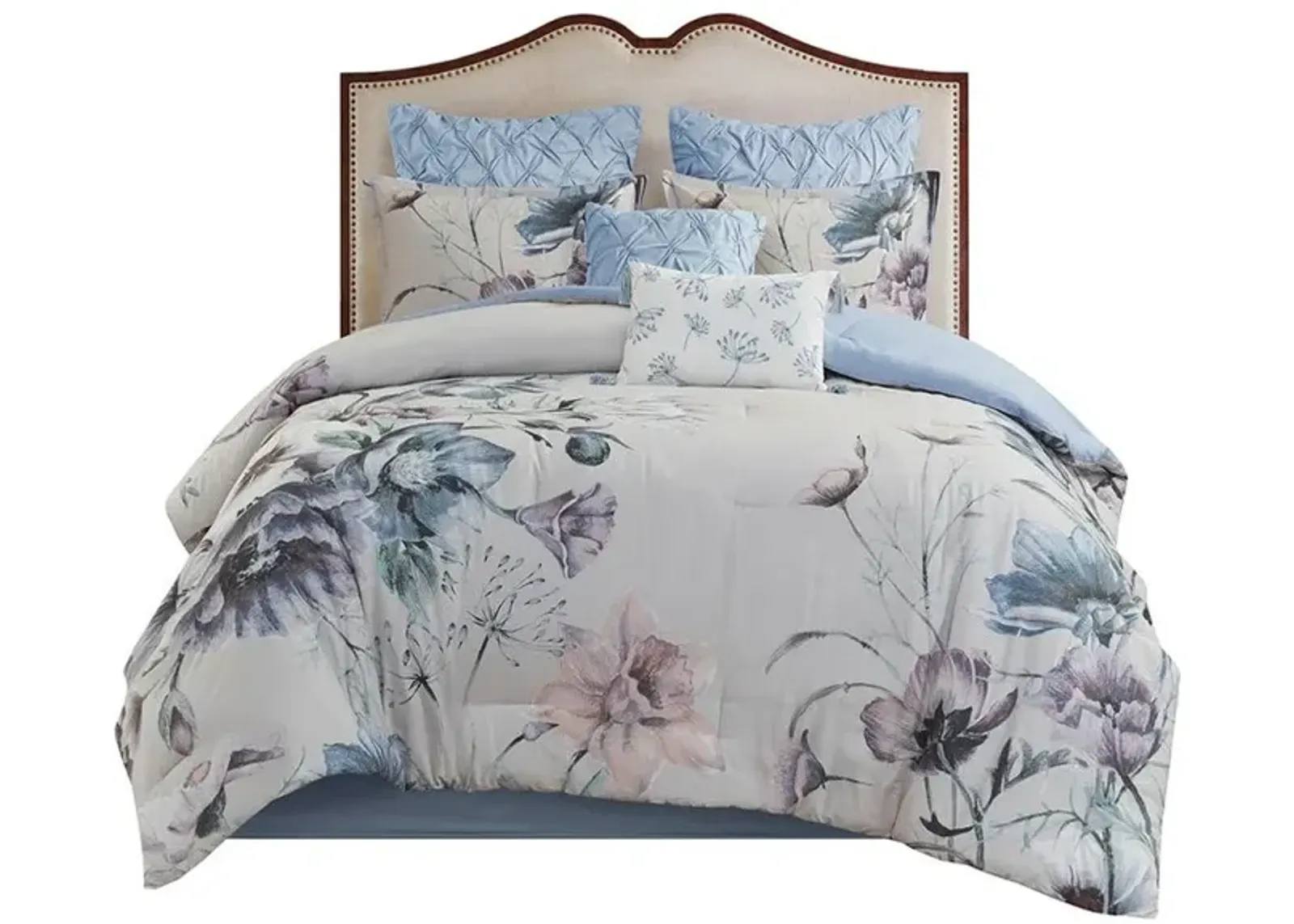 Belen Kox 100% Cotton Printed 8 Piece Comforter Set, Belen Kox