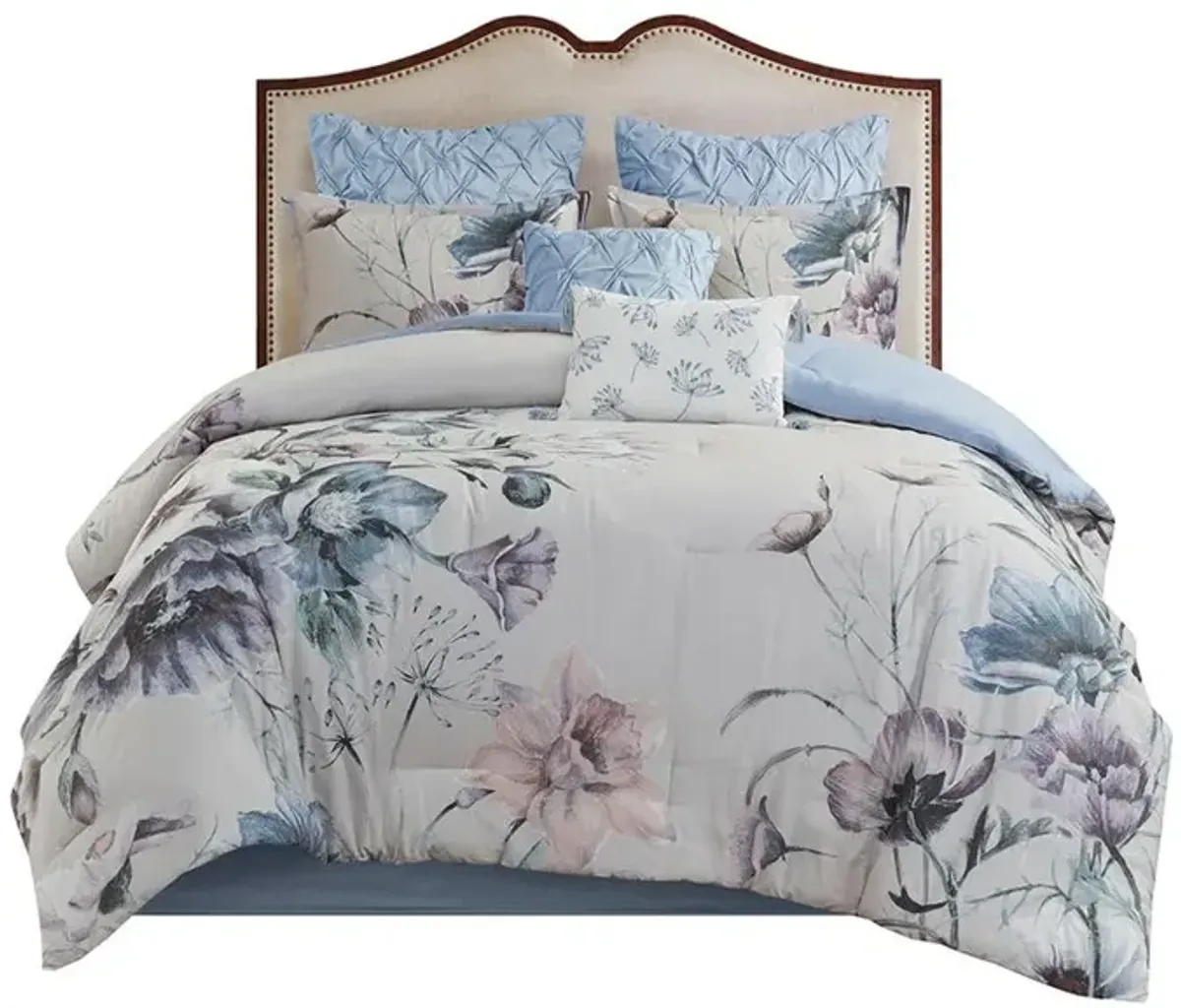 Belen Kox 100% Cotton Printed 8 Piece Comforter Set, Belen Kox