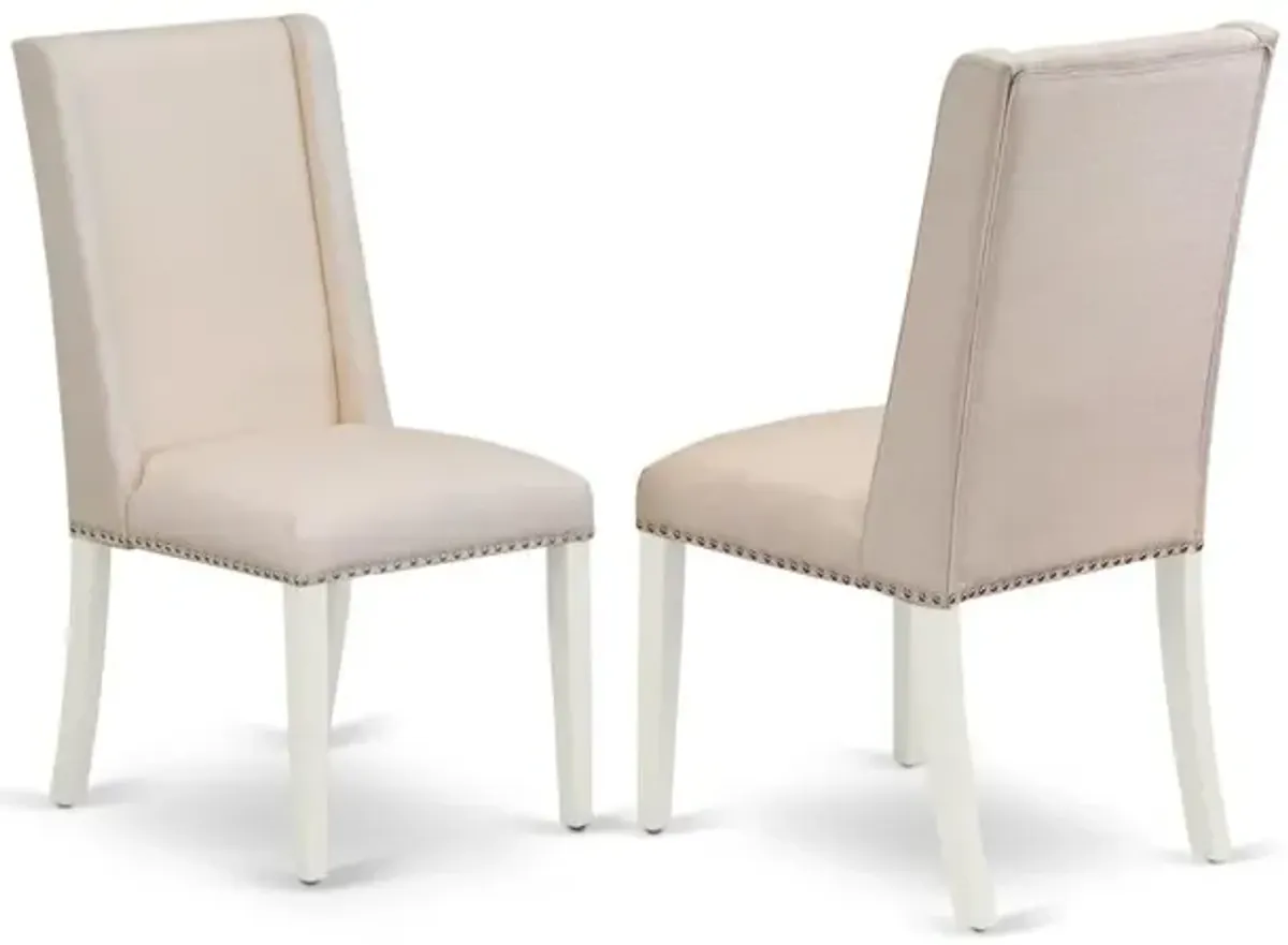 Dining Chair Linen White, FLP2T01