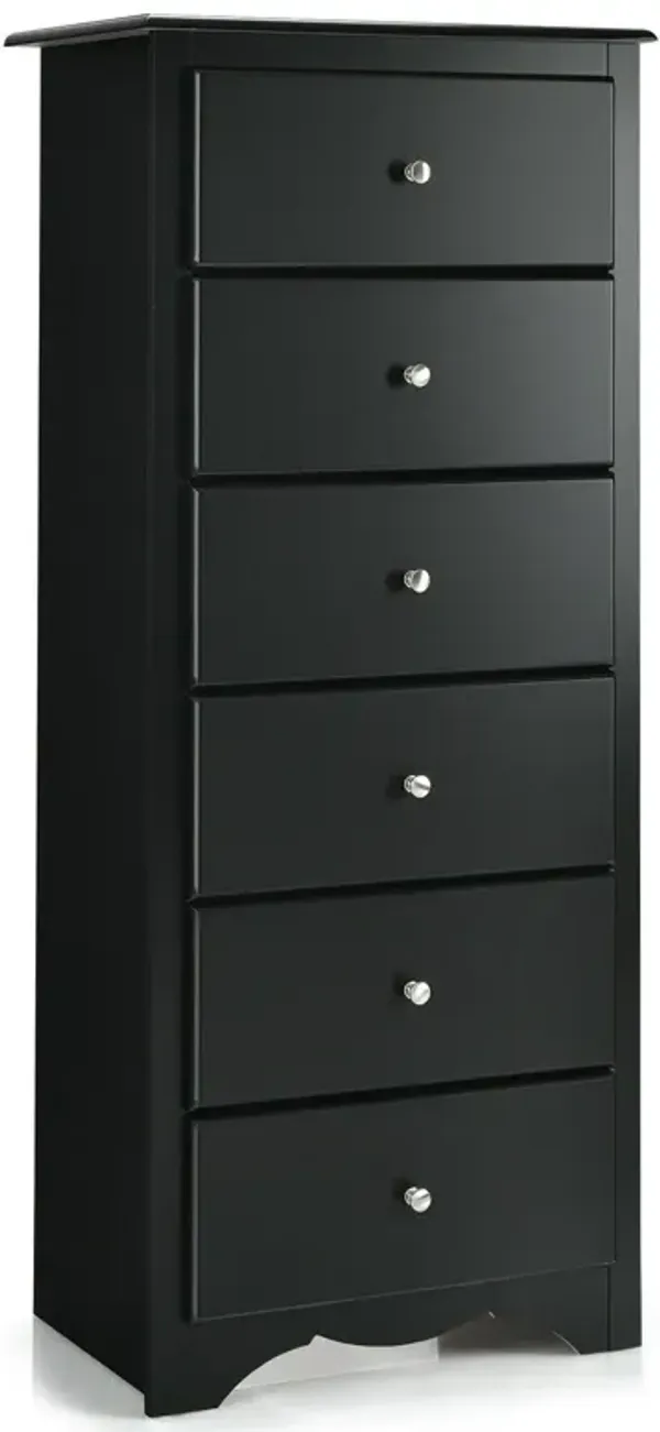 6-Drawer Chest Dresser Cabinet for Organized Clothes Storage