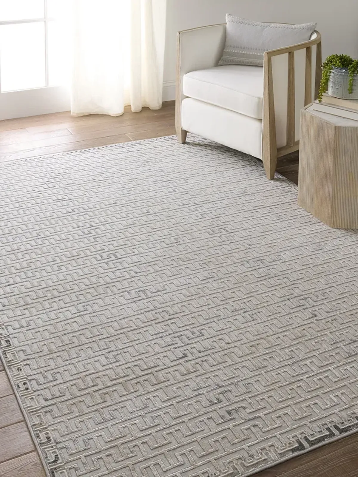 Sundar Baxley Gray 2'6" x 10' Runner Rug