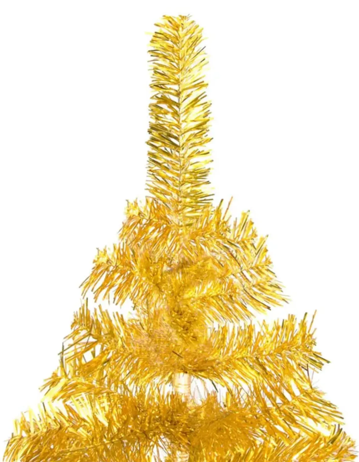 vidaXL Artificial Christmas Tree with Stand Gold 70.9" PET