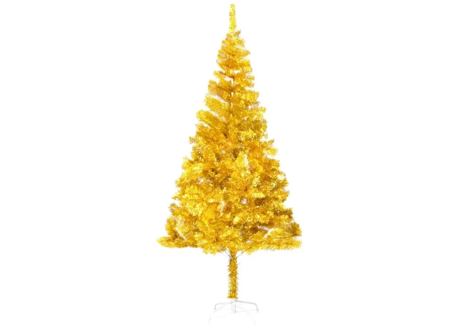 vidaXL Artificial Christmas Tree with Stand Gold 70.9" PET