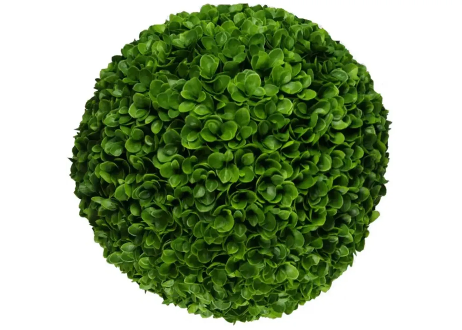 Artificial Rose Clover Topiary Ball 17" UV Resistant Set of 2