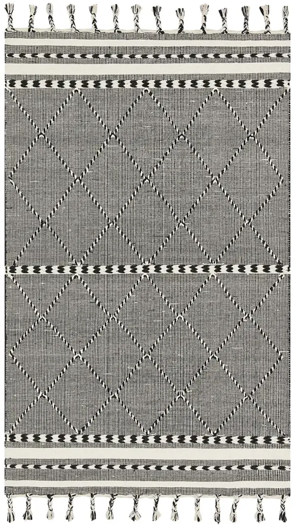 Sawyer SAW01 Black 2'3" x 3'9" Rug