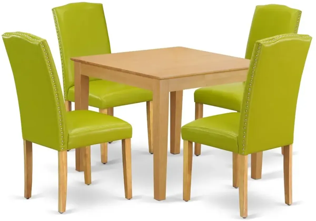 Dining Room Set Oak, OXEN5-OAK-51