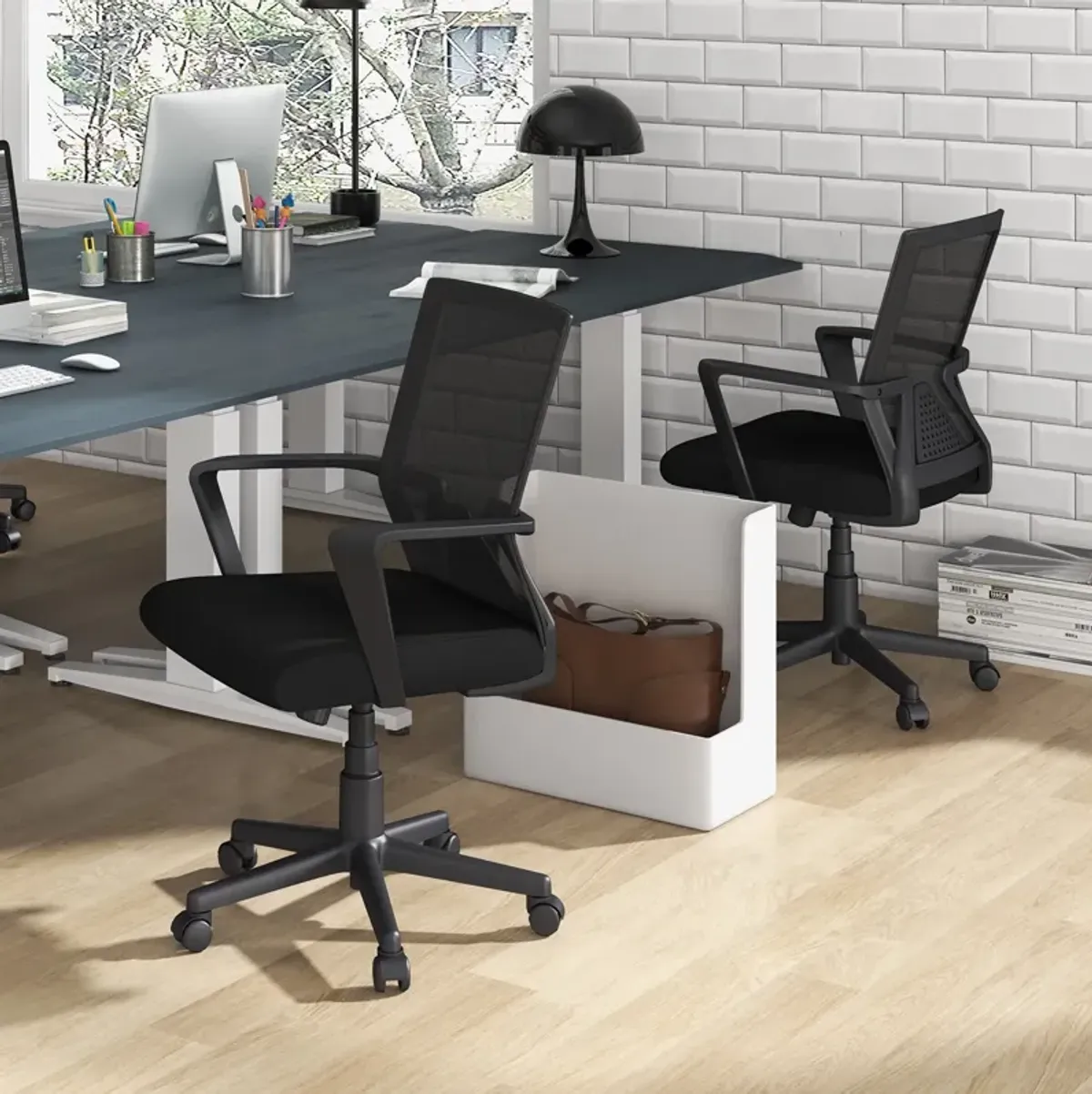 Ergonomic Desk Chair with Lumbar Support and Rocking Function