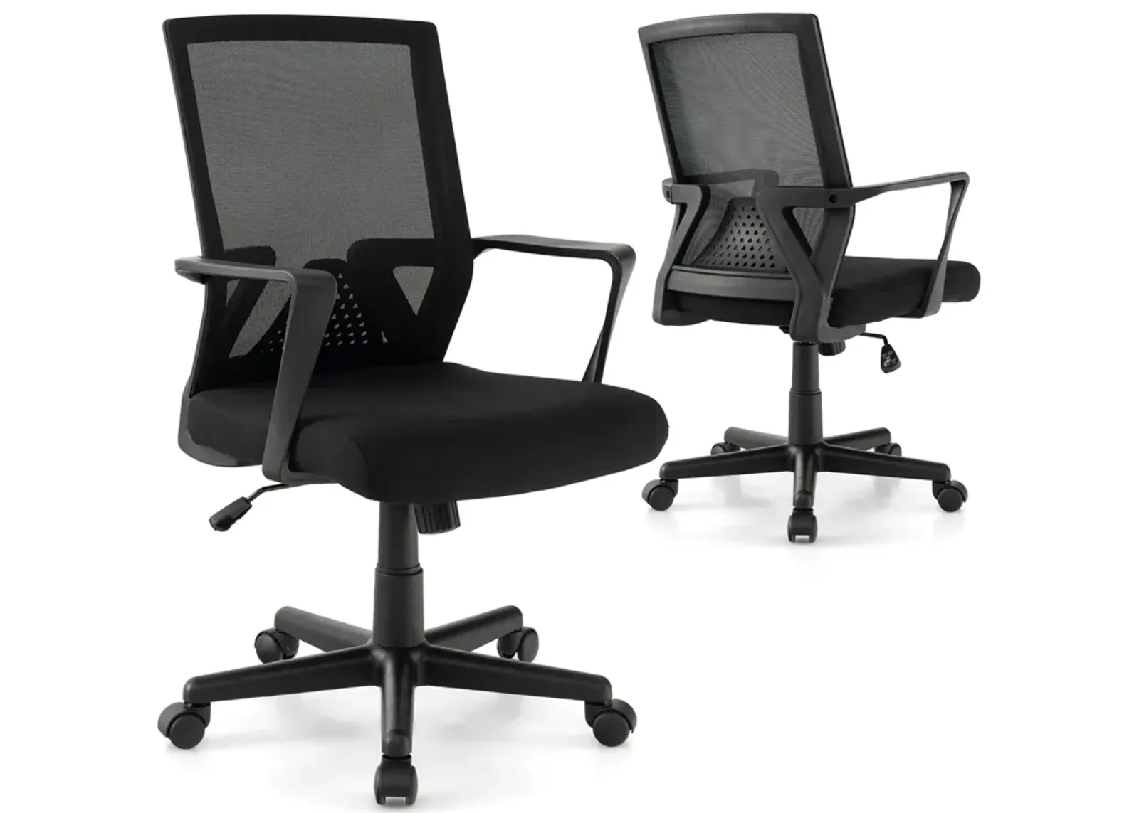 Ergonomic Desk Chair with Lumbar Support and Rocking Function