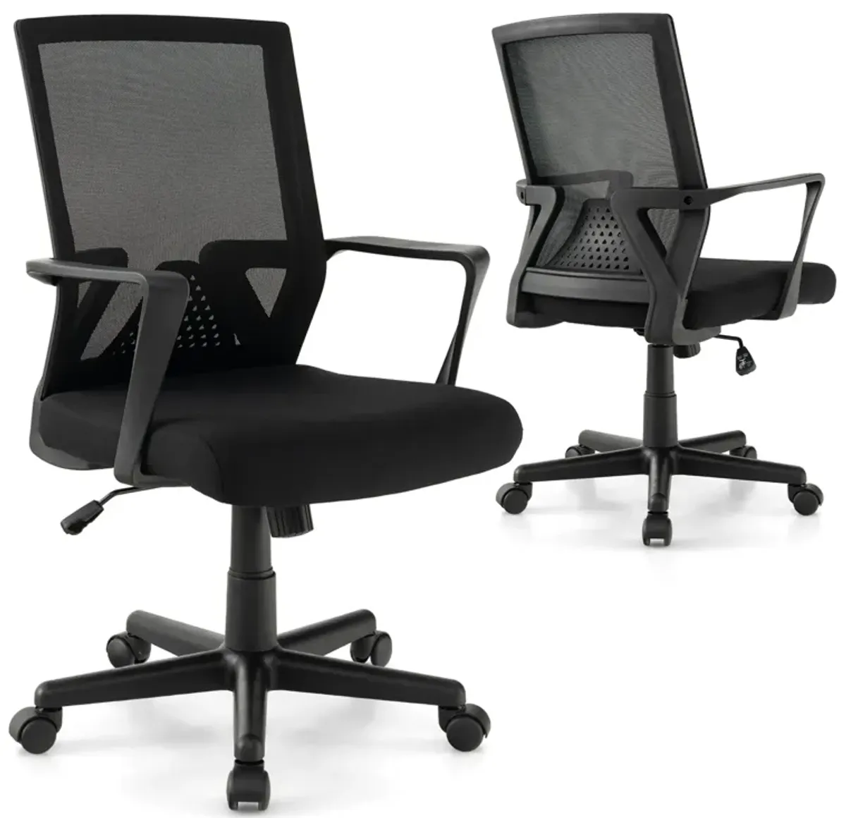 Ergonomic Desk Chair with Lumbar Support and Rocking Function