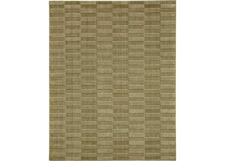 Bobby Berk Broken Stripe Broken Stripe Moss 5' X 8' Rug