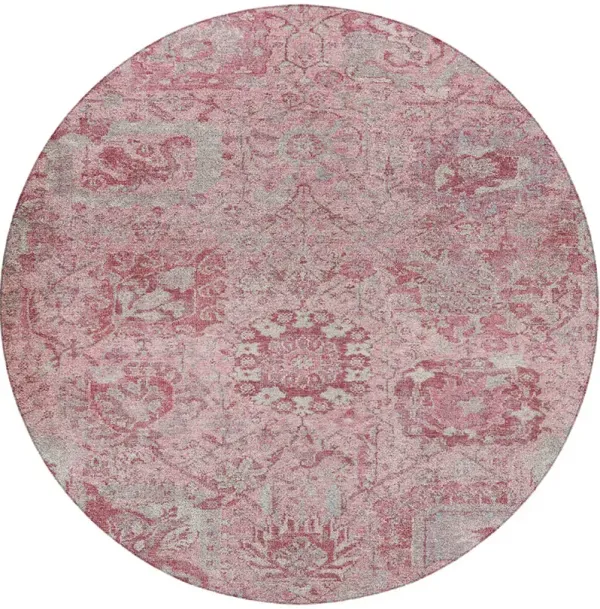 Tabrook TB15 Pink 8' Round Rug