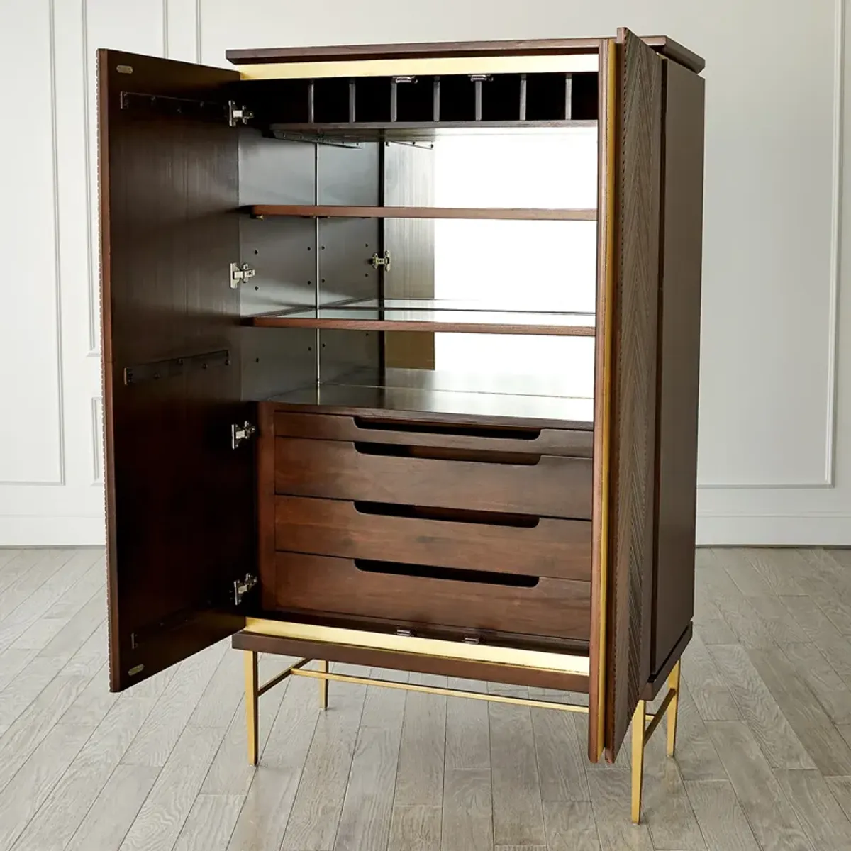 Latilla Tall Bar Cabinet