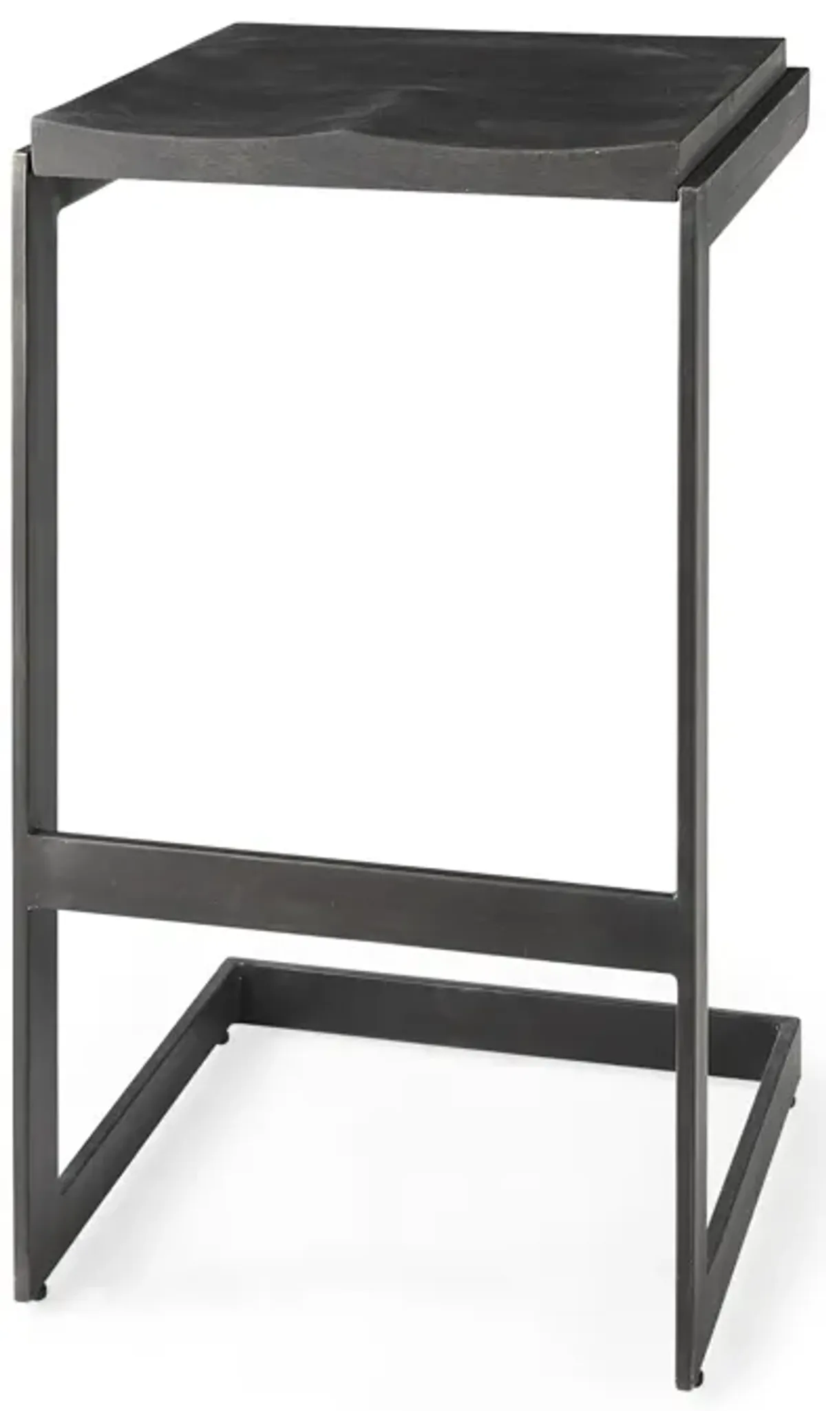 30" Black Cheeky Wood And Metal Bar Stool