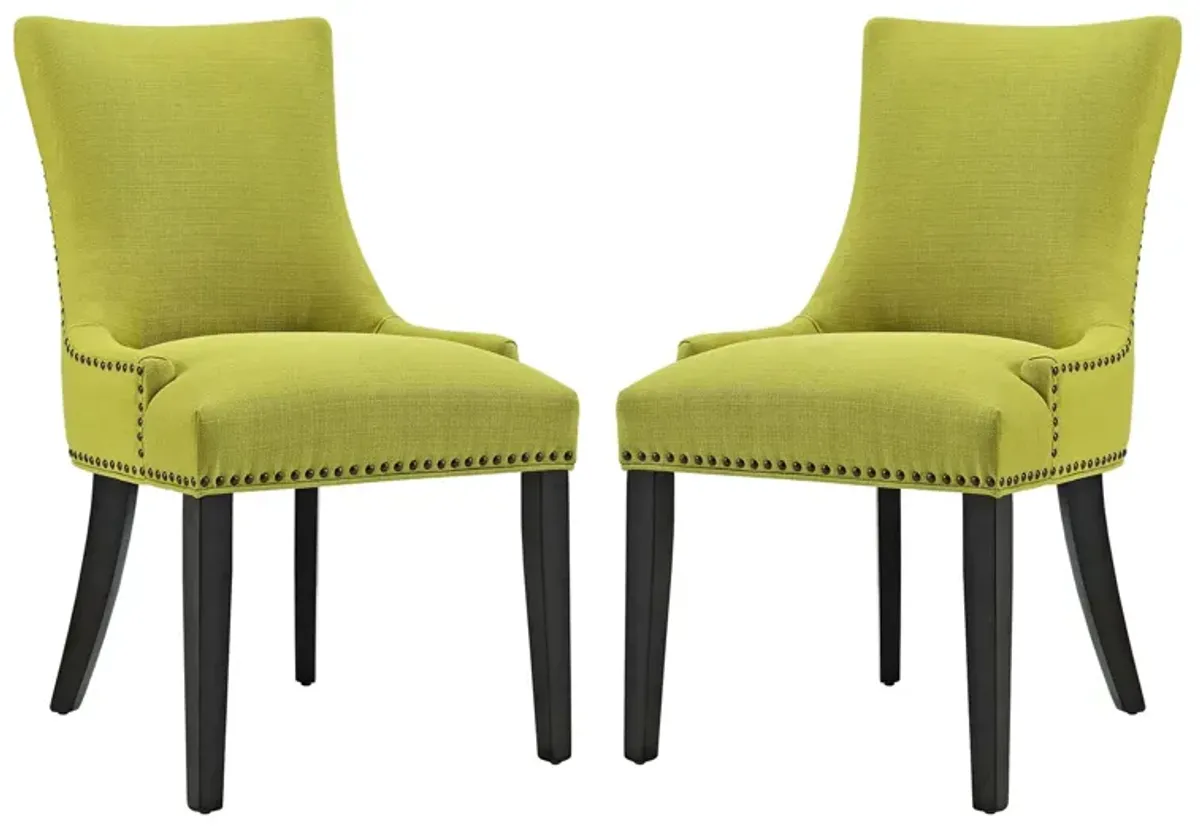 Marquis Dining Side Chair Fabric Set of 2