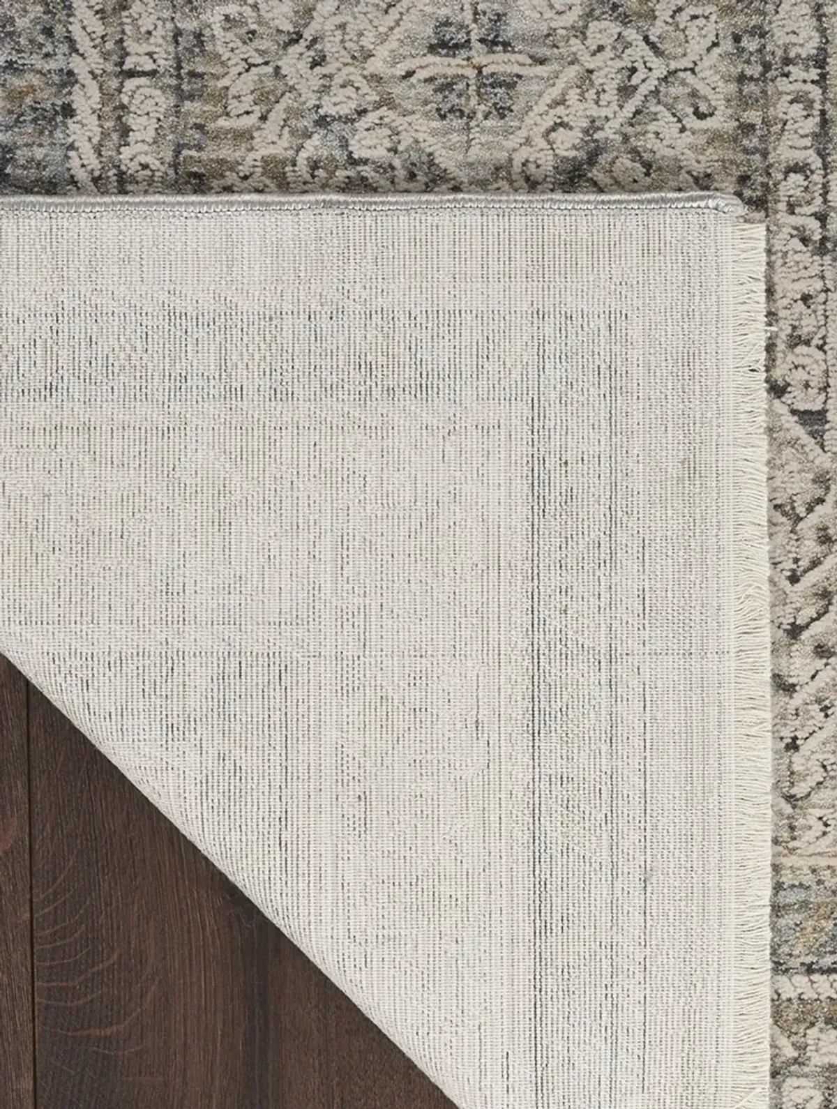 Lynx LNX01 Ivory/Gray/Blue 2'6" x 4'6" Rug