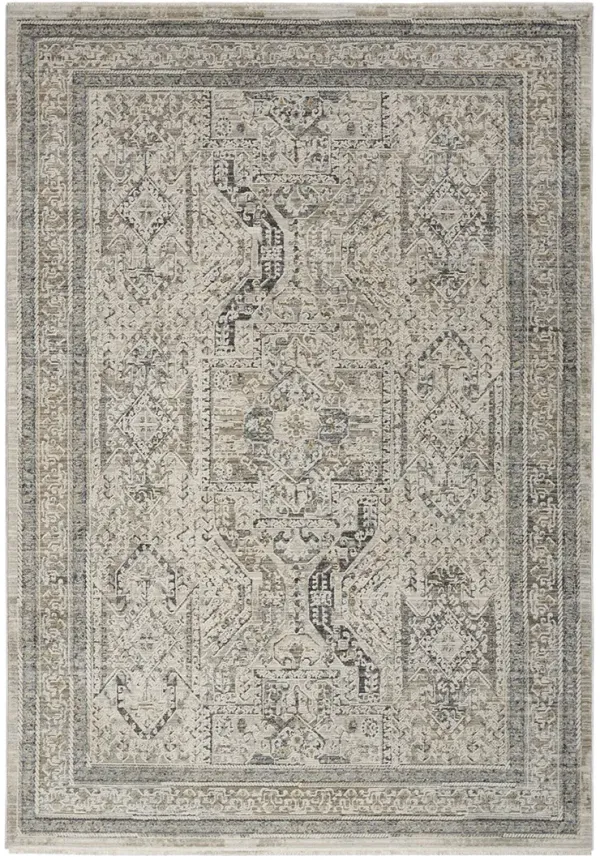 Lynx LNX01 Ivory/Gray/Blue 2'6" x 4'6" Rug