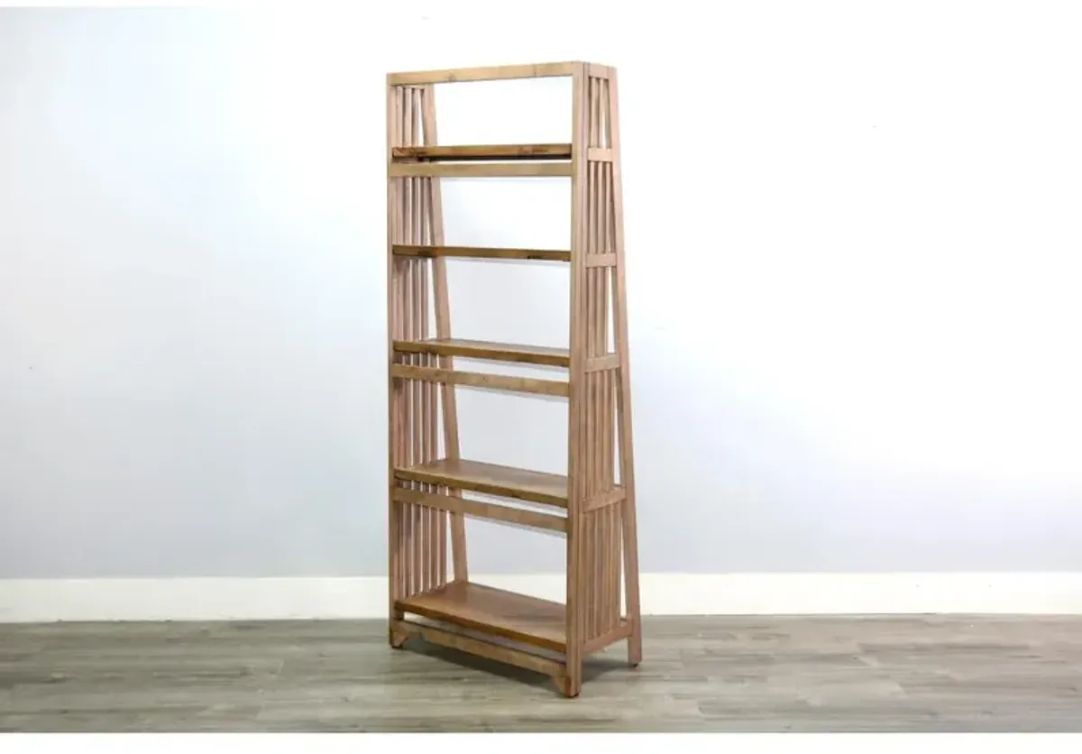 Sunny Designs  72 Mahogany Wood Folding Bookcase