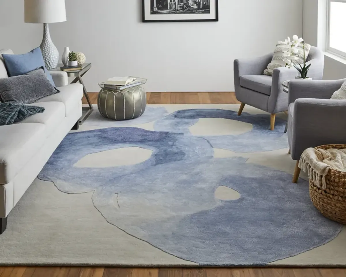 Anya 8887F Blue/Ivory 9' x 12' Rug