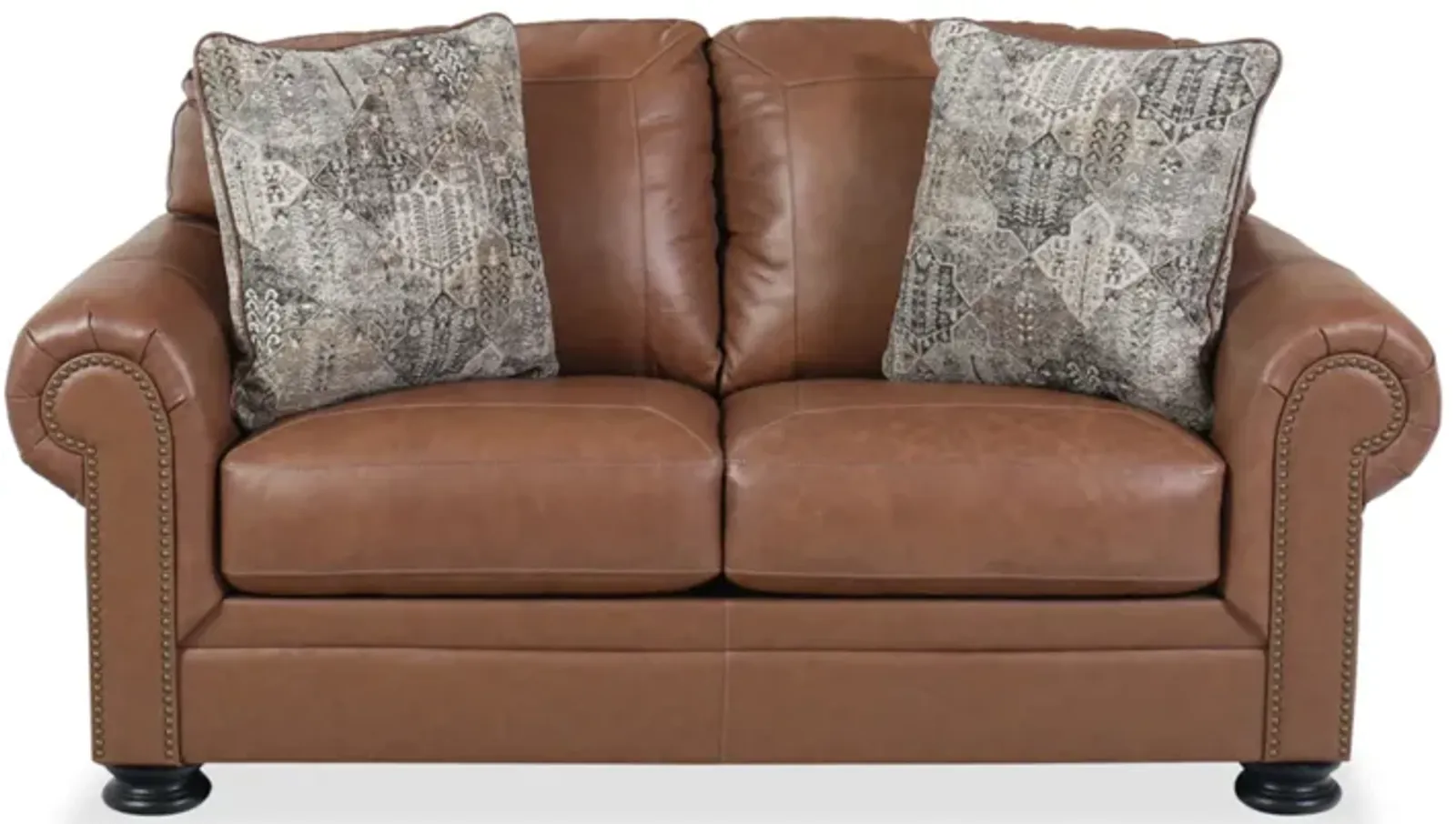 Carianna Leather Loveseat