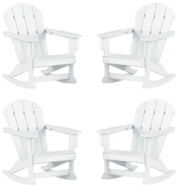 WestinTrends Outdoor Rocking Poly Adirondack Chair (Set Of 4)