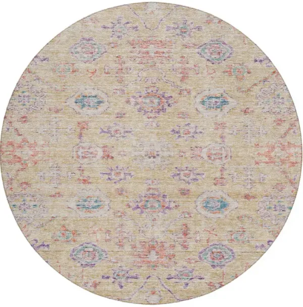 Solace SL10 Peach 8' Round Rug