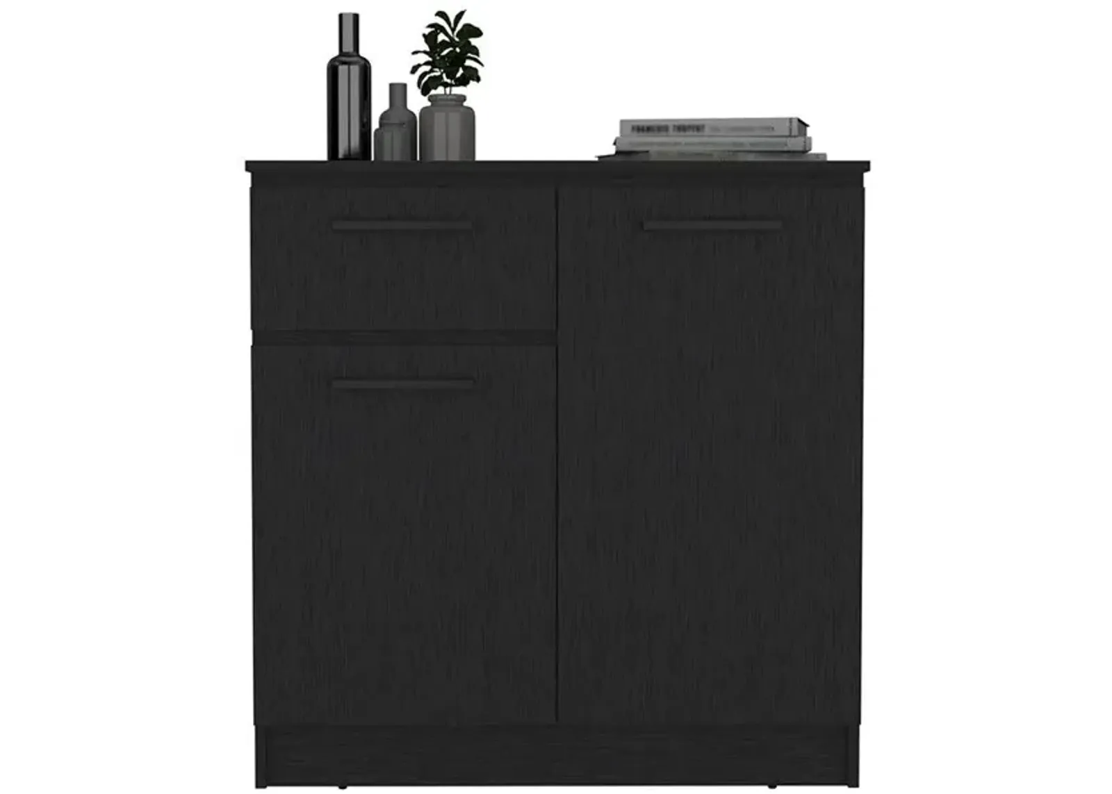 Orleans Dresser with 2-Door and Single Drawer, Black